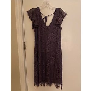 Francesca’s lavender lace dress